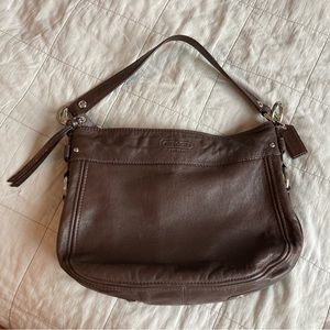 Vintage leather hobo coach bag, Zoe coach purse